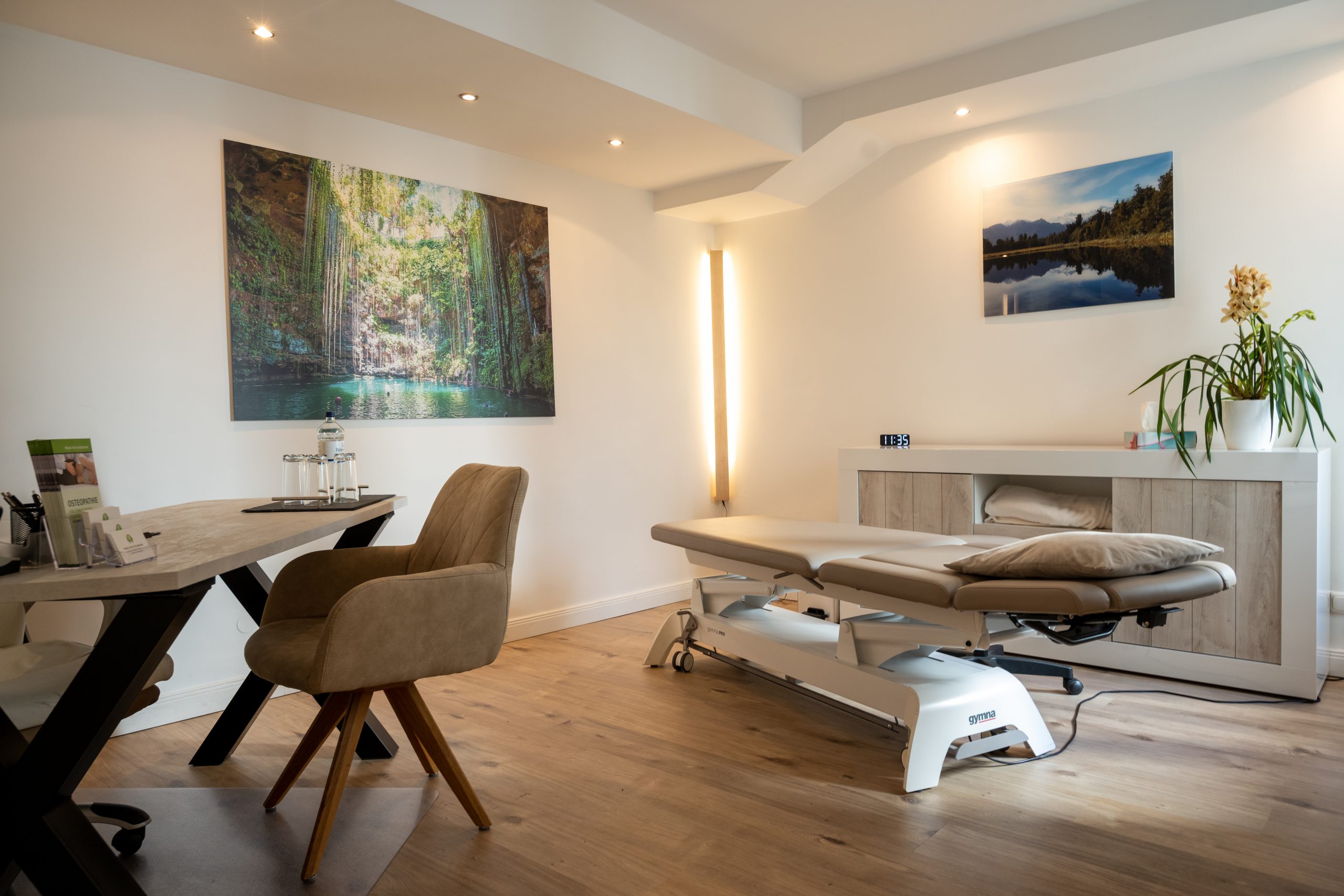 Behandlungszimmer Osteopathiepraxis Roth